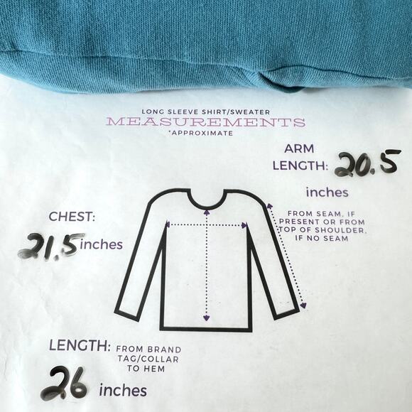 J. Jill Womens PureJill Soft Touch Cotton Top Size M Funnel Neck Cozy Comfy Blue - Picture 7 of 7